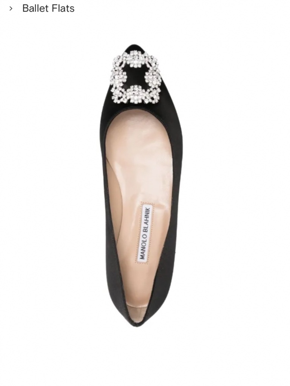 Manolo Blahnik Hangisi Flat size 38